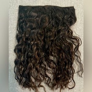 Hair extensions made with real hair by my hairdresser.